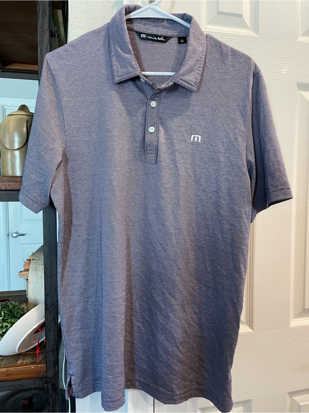 Travis Matthew short sleeve Men’s Large Golf Sports preppy logo Polo purple
